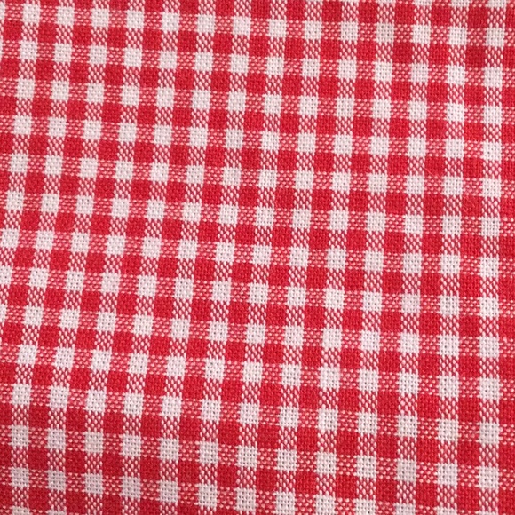 Sleeveless button down blouse - red gingham - Picture 5 of 13